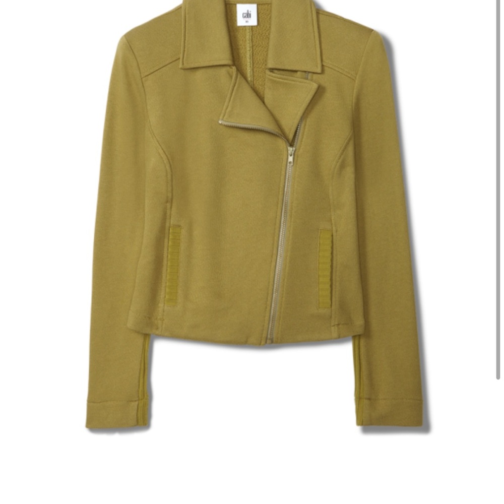 CAbi Olive Leather Jacket